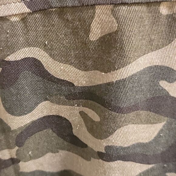 Cara Loren Camouflage Jacket with Pink Fur Collar Sz L - Picture 3 of 11